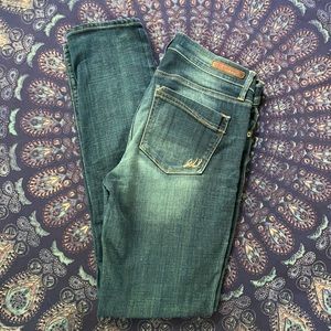 Express jeans skinny mid rise jeans